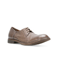 Chaussures derby en cuir marron Pantanetti