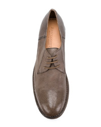 Chaussures derby en cuir marron Pantanetti