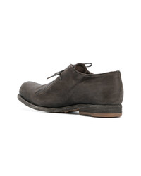 Chaussures derby en cuir marron Officine Creative