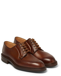 Chaussures derby en cuir marron