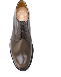 Chaussures derby en cuir marron Church's