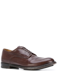 Chaussures derby en cuir marron Officine Creative