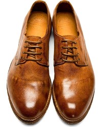 Chaussures derby en cuir marron Officine Creative