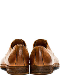 Chaussures derby en cuir marron Officine Creative