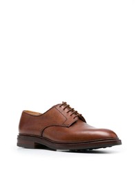 Chaussures derby en cuir marron Crockett Jones