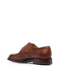 Chaussures derby en cuir marron Crockett Jones