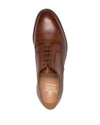 Chaussures derby en cuir marron Crockett Jones