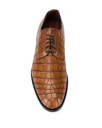 Chaussures derby en cuir marron Dolce & Gabbana