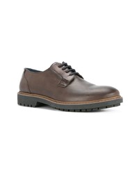 Chaussures derby en cuir marron Cerruti 1881