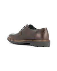 Chaussures derby en cuir marron Cerruti 1881