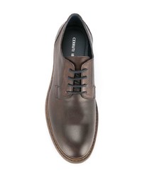 Chaussures derby en cuir marron Cerruti 1881