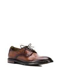 Chaussures derby en cuir marron Officine Creative