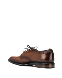 Chaussures derby en cuir marron Officine Creative