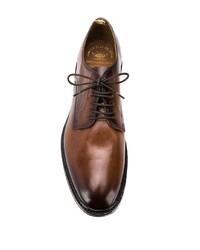 Chaussures derby en cuir marron Officine Creative