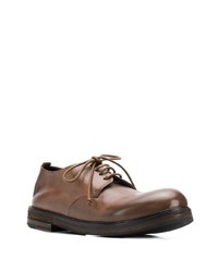 Chaussures derby en cuir marron Marsèll