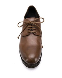 Chaussures derby en cuir marron Marsèll