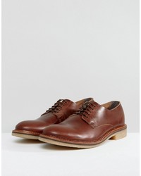 Chaussures derby en cuir marron Asos