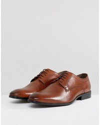 Chaussures derby en cuir marron Asos