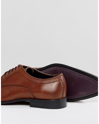 Chaussures derby en cuir marron Asos