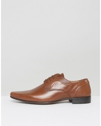 Chaussures derby en cuir marron Asos