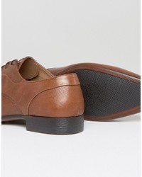 Chaussures derby en cuir marron Asos