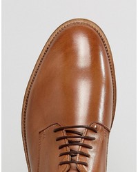 Chaussures derby en cuir marron Asos