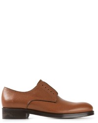 Chaussures derby en cuir marron DSQUARED2