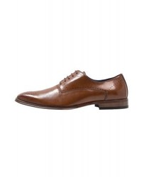Chaussures derby en cuir marron Enzo Marconi