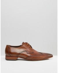 Chaussures derby en cuir marron Jeffery West