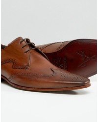 Chaussures derby en cuir marron Jeffery West