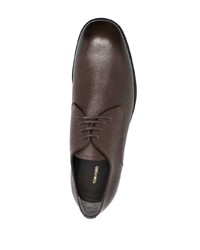 Chaussures derby en cuir marron Tom Ford