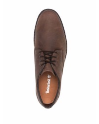 Chaussures derby en cuir marron Timberland