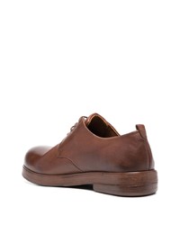 Chaussures derby en cuir marron Marsèll