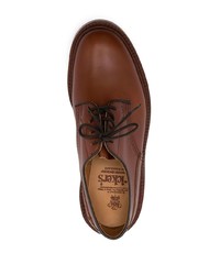 Chaussures derby en cuir marron Tricker's