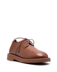 Chaussures derby en cuir marron Marsèll
