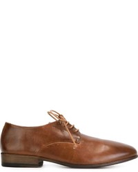 Chaussures derby en cuir marron Marsèll