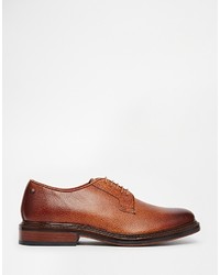 Chaussures derby en cuir marron Base London