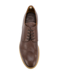 Chaussures derby en cuir marron Officine Creative