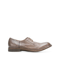 Chaussures derby en cuir marron Pantanetti
