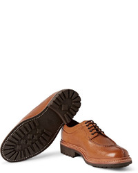 Chaussures derby en cuir marron Grenson