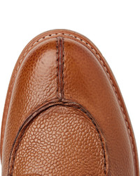 Chaussures derby en cuir marron Grenson