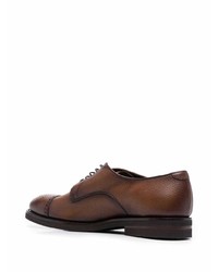 Chaussures derby en cuir marron Henderson Baracco