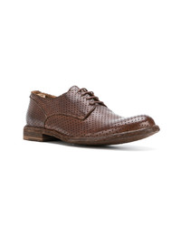 Chaussures derby en cuir marron Officine Creative