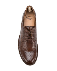 Chaussures derby en cuir marron Officine Creative