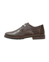Chaussures derby en cuir marron Rieker