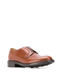 Chaussures derby en cuir marron Scarosso