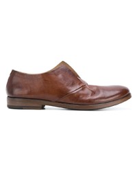 Chaussures derby en cuir marron Marsèll