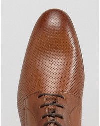 Chaussures derby en cuir marron Base London