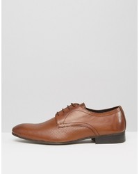 Chaussures derby en cuir marron Base London