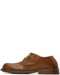 Chaussures derby en cuir marron Marsèll